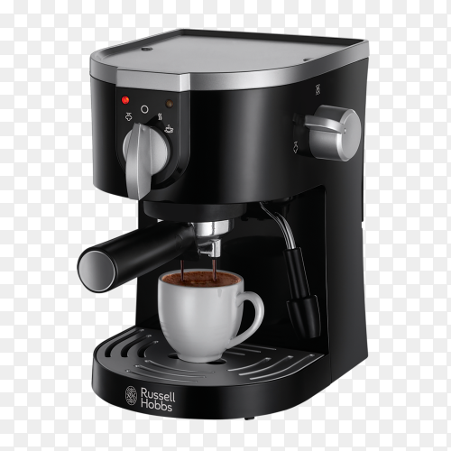 Automatic Coffee Machine Isolated on transparent background PNG