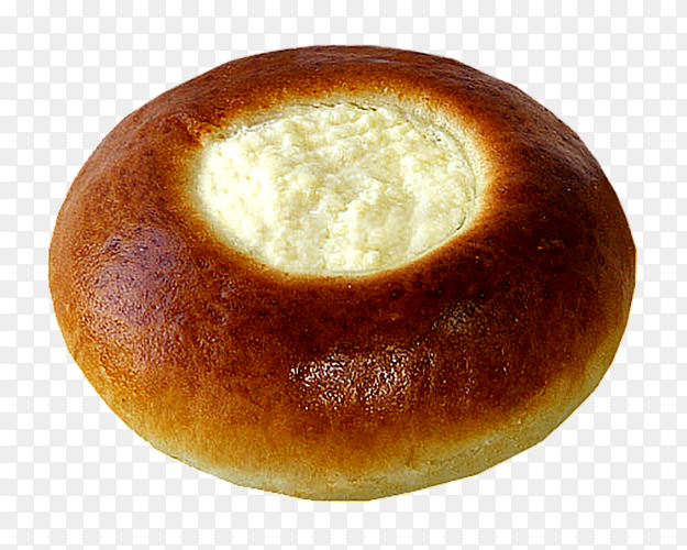 Fresh and delicious bun isolated on transparent PNG