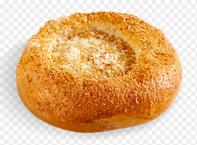 Fresh and tasty bun on transparent background PNG