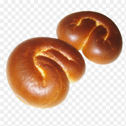 Freshly baked bun on transparent background PNG