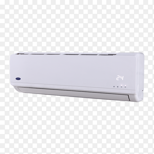 White air conditioner for climate control on transparent background PNG