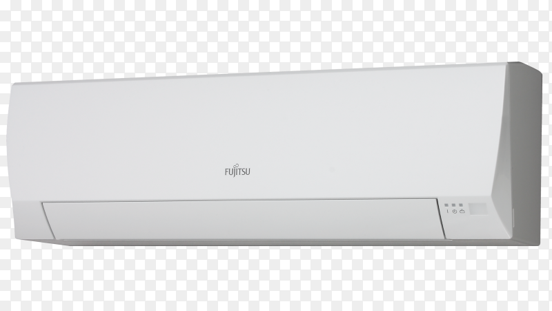 White air conditioner on transparent background PNG