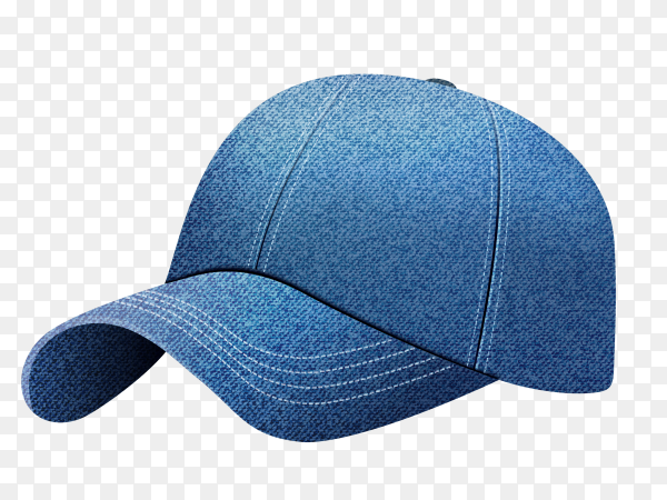 Blue cap illustration on transparent background PNG