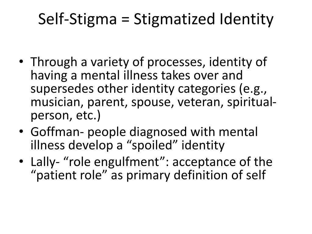 PPT - Stigma, Identity and Recovery PowerPoint Presentation, free ...