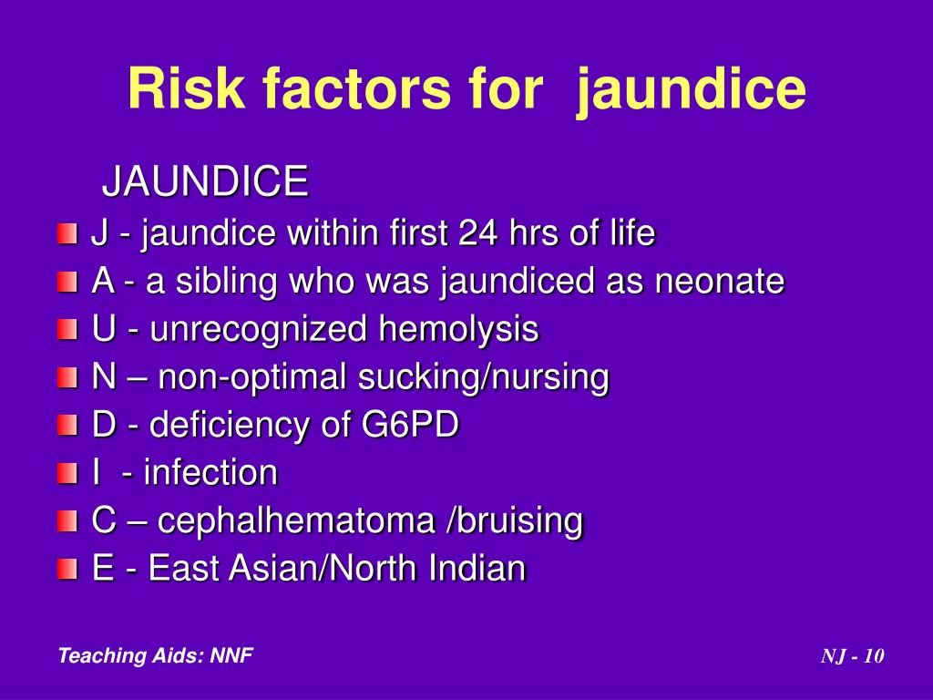 Neonatal Jaundice Risk Factors