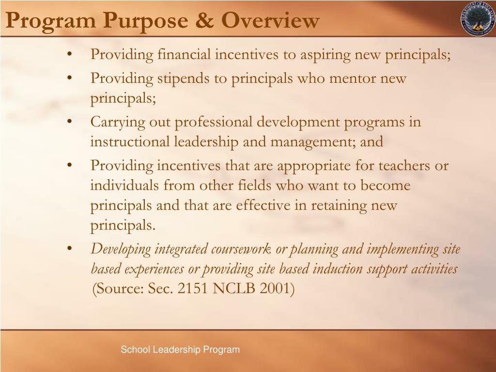 PPT - School Leadership Program PowerPoint Presentation, free download ...