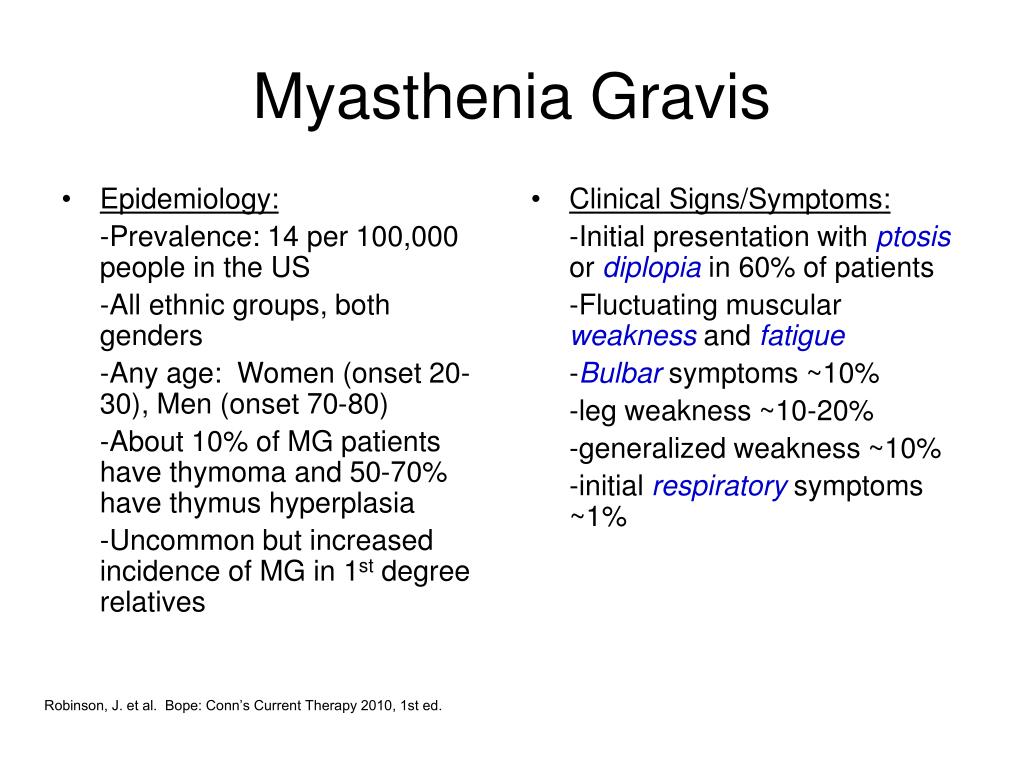 PPT - Neuromuscular Blockade in Patients with Myasthenia Gravis (MG ...