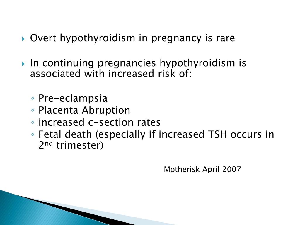 PPT - Hypothyroidism in Pregnancy PowerPoint Presentation, free ...