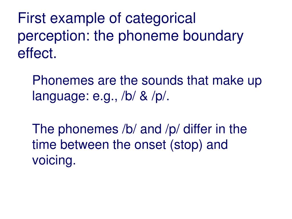 PPT - Categorical Perception PowerPoint Presentation, free download ...