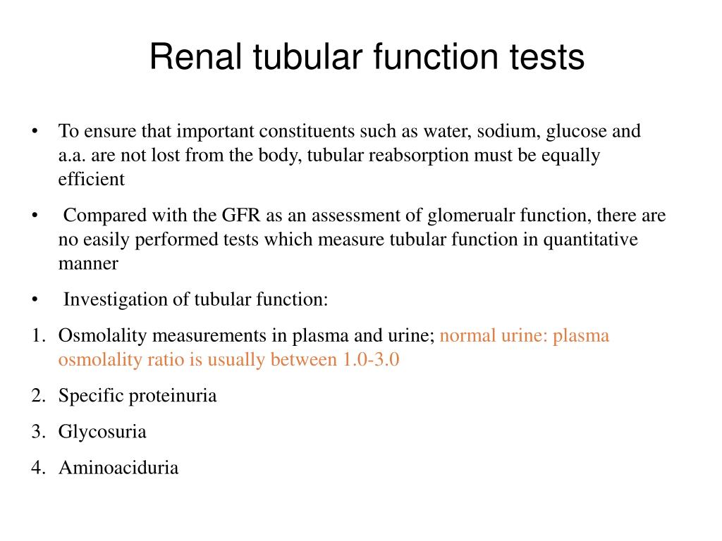 PPT - Kidney Function Testing PowerPoint Presentation, free download ...