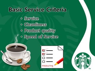 Basic Service Criteria
7
measuring
 