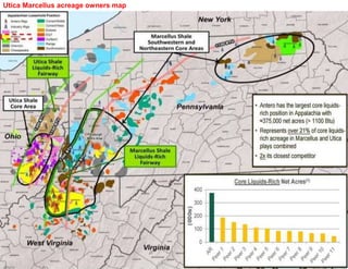 Utica Marcellus acreage owners map
 