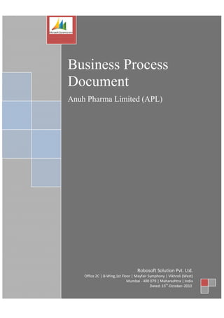 Business Process Document APL V2 | PDF image.