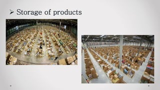  Storage of products
 