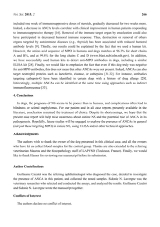 Anti mpo in dog with necrotizing scleritis - cazalot- vet sciences 2015 ... image.