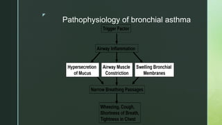 z
Pathophysiology of bronchial asthma
 