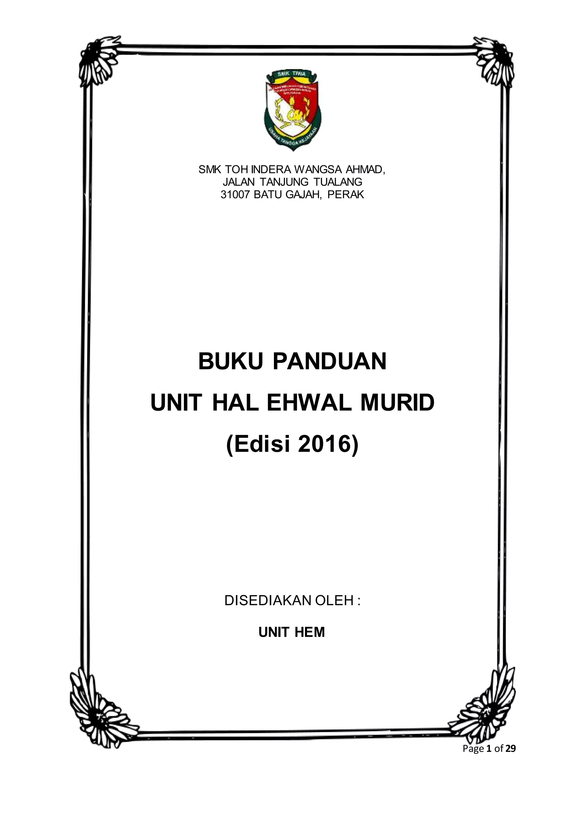 Buku Panduan-HEM-2016 | PDF