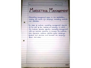 Marketing Management Project on Chocolates | Business Stuides 