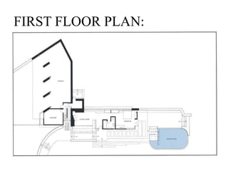 FIRST FLOOR PLAN:
 