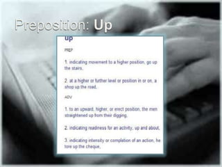 Preposition: Up