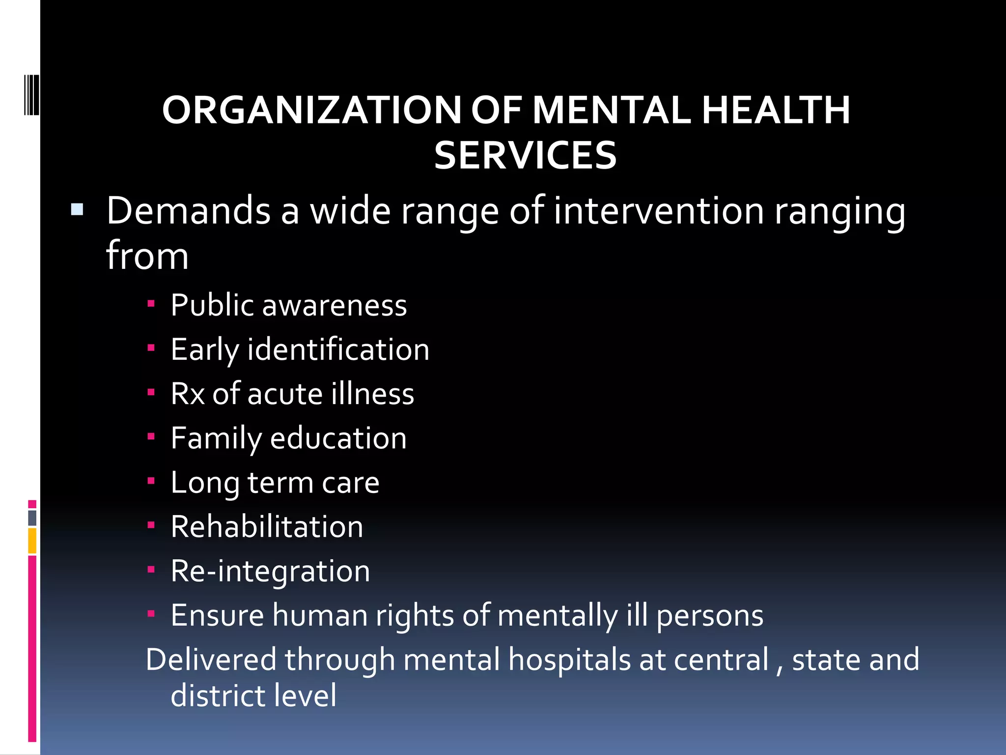 COMMUNITY MENTAL HEALTH NURSING | PPT | Free Download