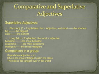 Comparative and Superlative Adjectives | PPT