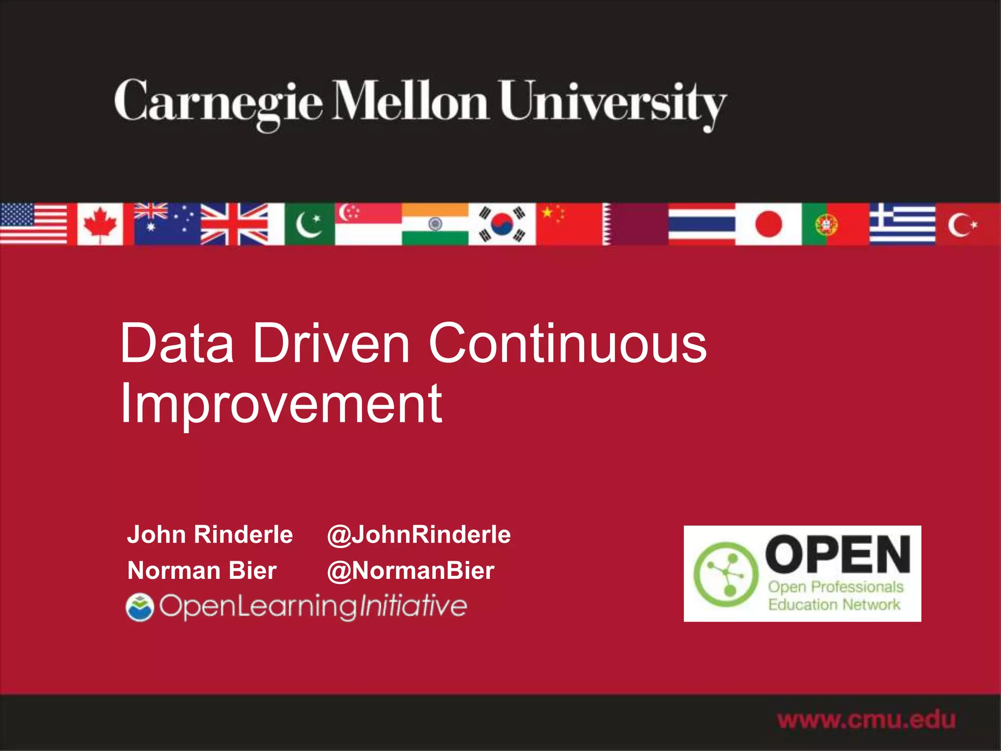 Data Driven Continuous Improvement | PPT