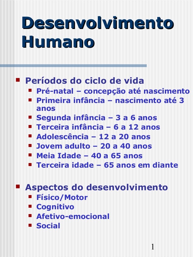 Desenvolvimento humano