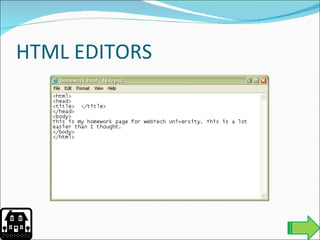 HTML EDITORS 