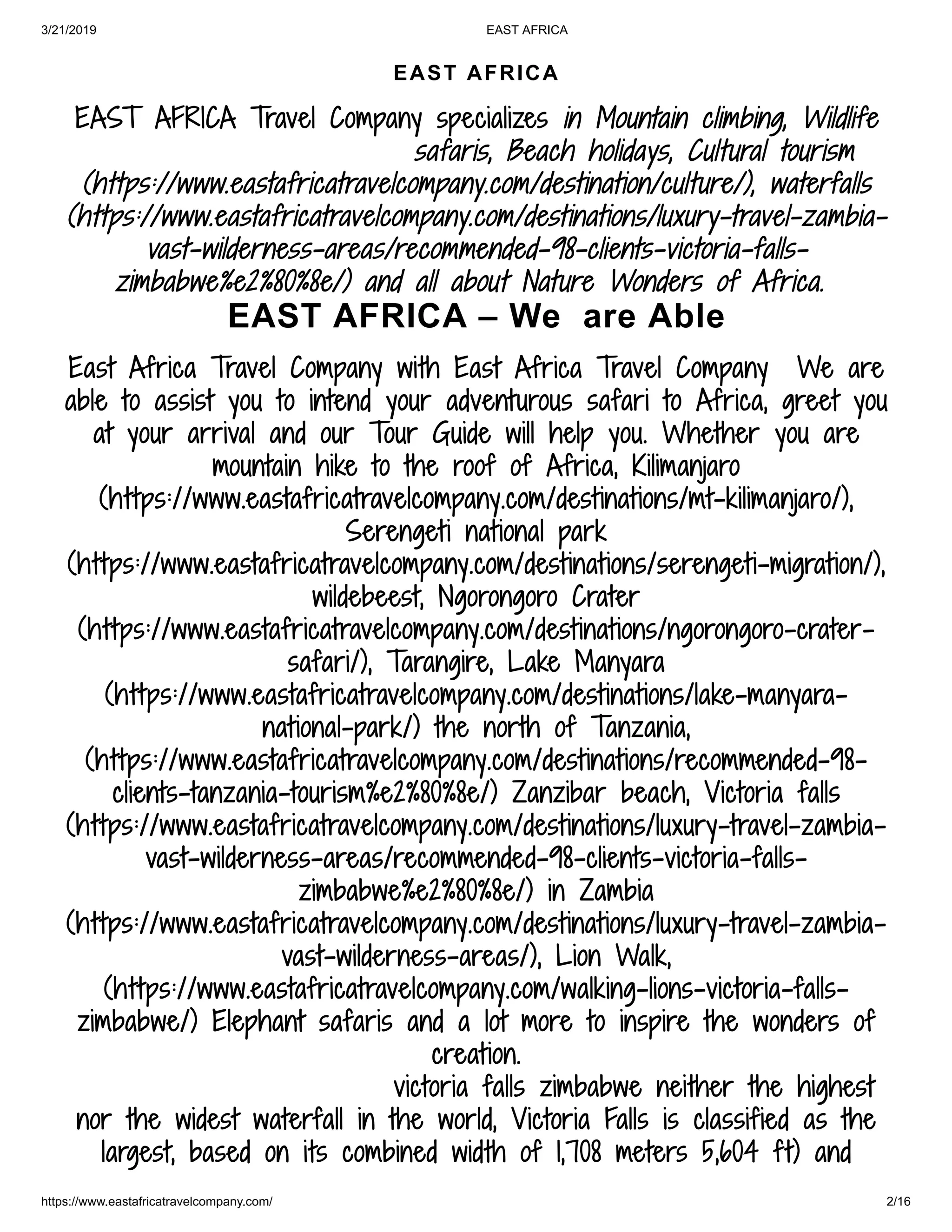 East africa | PDF