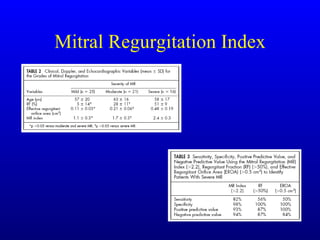 Mitral Regurgitation Index 