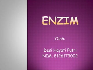 Oleh:

Desi Hayati Putri
NIM. 8126173002
 