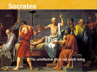 Socrates
The unreflective life is not worth living
@Emmy van Deurzen 2015
 