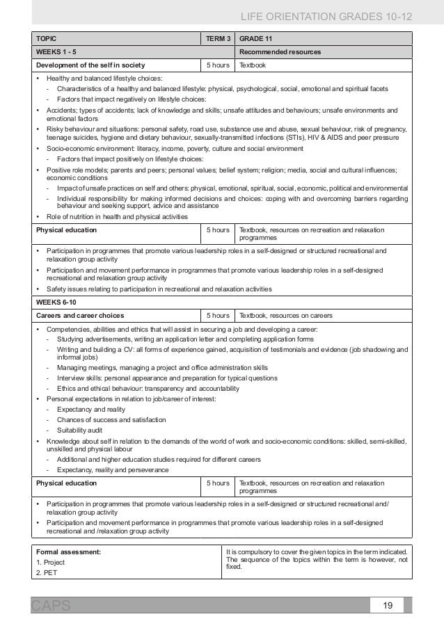 FET PHASE Life Orientation Caps Doc.