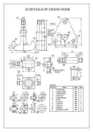 9] DETAILS OF CRANE HOOK
 