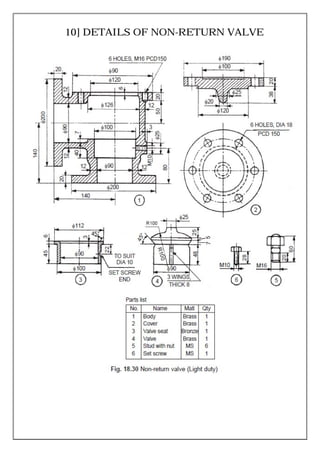 10] DETAILS OF NON-RETURN VALVE
 