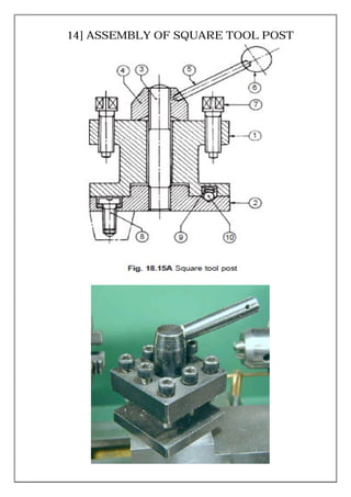 14] ASSEMBLY OF SQUARE TOOL POST
 