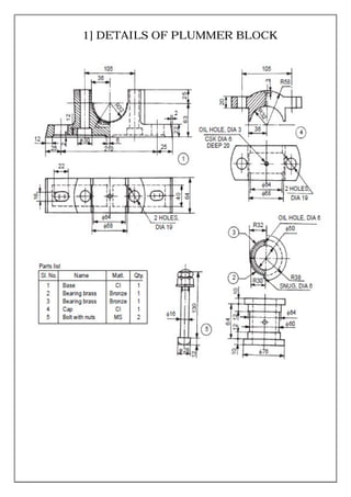 1] DETAILS OF PLUMMER BLOCK
 