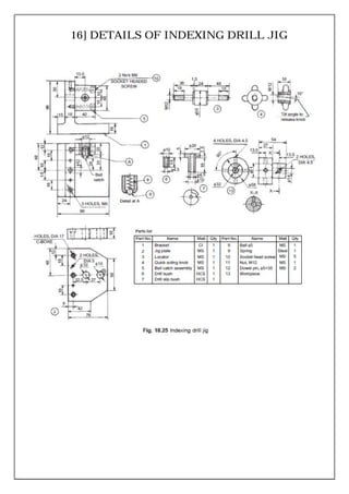 16] DETAILS OF INDEXING DRILL JIG
 