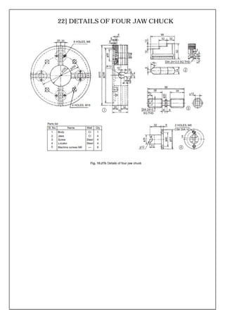 22] DETAILS OF FOUR JAW CHUCK
 