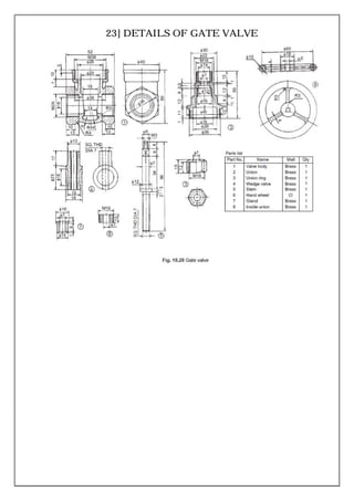 23] DETAILS OF GATE VALVE
 