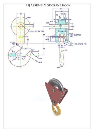 25] ASSEMBLY OF CRANE HOOK
 