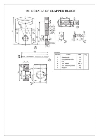 26] DETAILS OF CLAPPER BLOCK
 