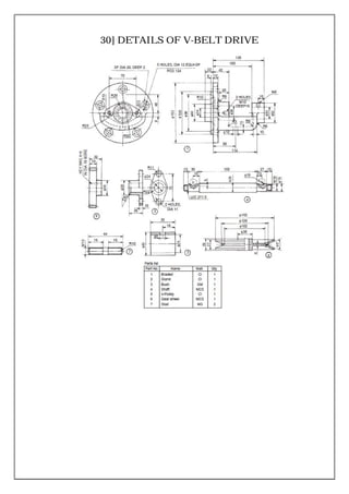 30] DETAILS OF V-BELT DRIVE
 