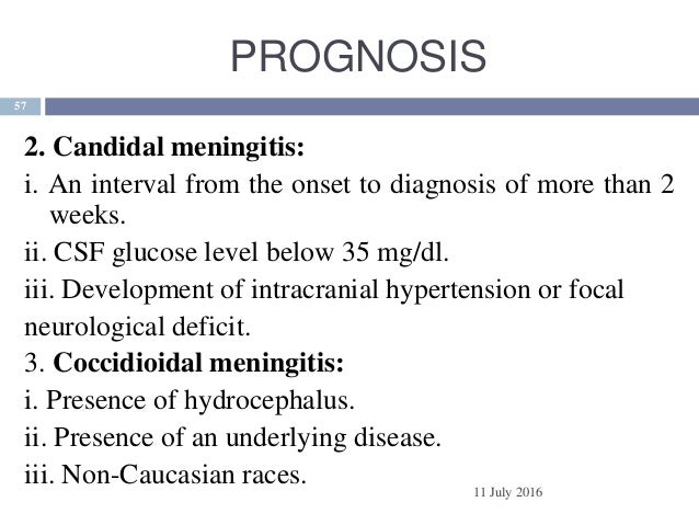 Fungal infection of cns