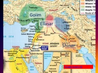 Shinar
Ellasar
Goiim
Google Israel Link
 