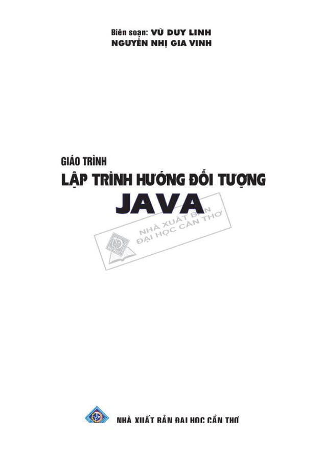 Giáo trình lập trình hướng đối tượng Java.pdf