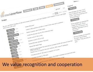 We	value	recognition	and	cooperation
 