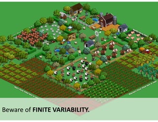 Beware	of	FINITE	VARIABILITY.
 