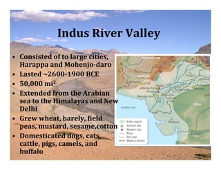 Indus River Valley Example